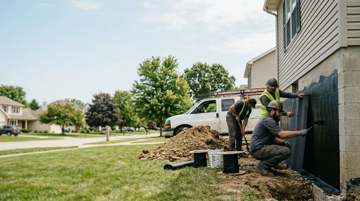 Basement Waterproofing in Mount Auburn, IL near me